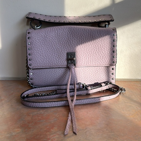 REBECCA MINKOFF TWO-WAY FLAP BAG, MAUVE - Picture 1 of 11